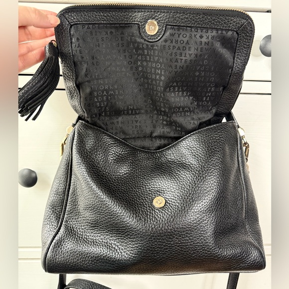 KATE SPADE Chester Street Miri Black Leather Crossbody / Shoulder Bag LIKE NEW - Picture 16 of 17